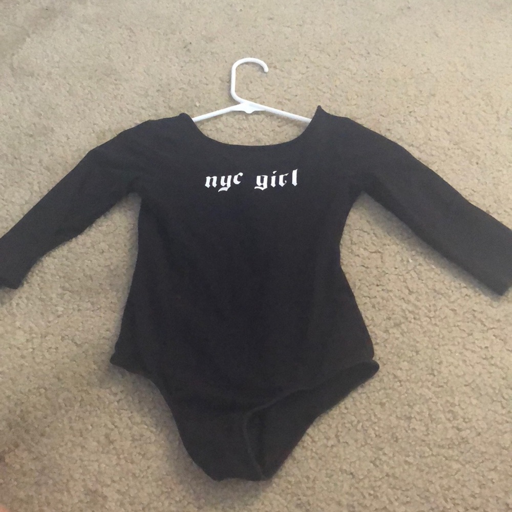 Forever 21 girls black bodysuit US 11/12